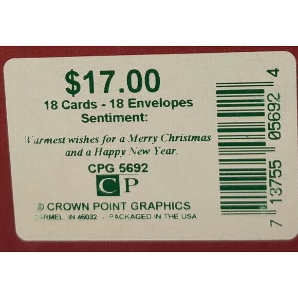 Vintage Crown Point Graphics 18 Ct 5x7 Snow Women Christmas Cards Envelopes USA - Picture 3 of 4